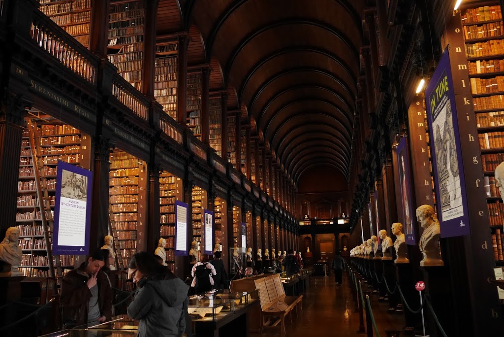 exploring Dublin in the autumn trinity library
