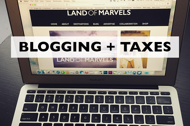 blogging and taxes