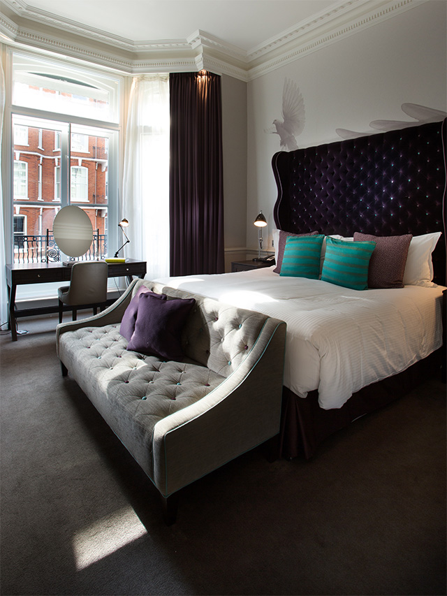ampersand hotel boutique hotel London room design