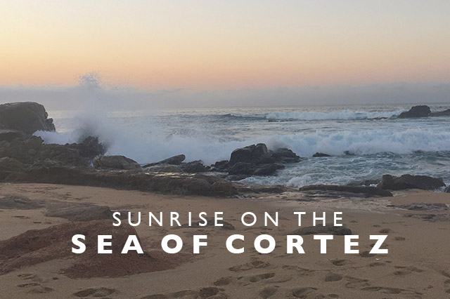 sunrise on the sea of Cortez Mexico 