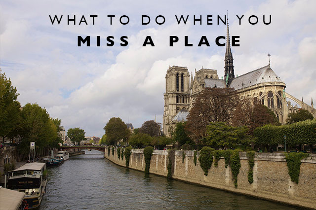 what to do when you miss a place