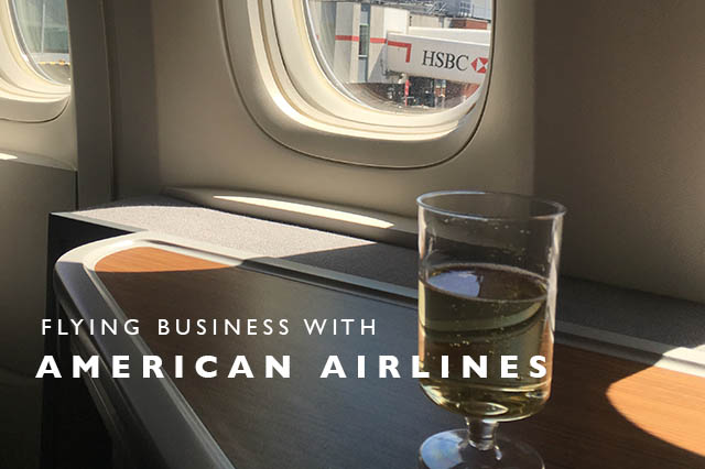 flying business with American Airlines