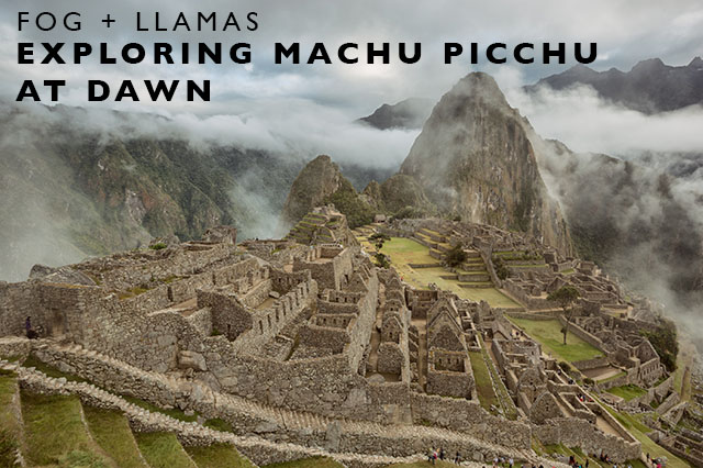 exploring machu picchu at sunrise 