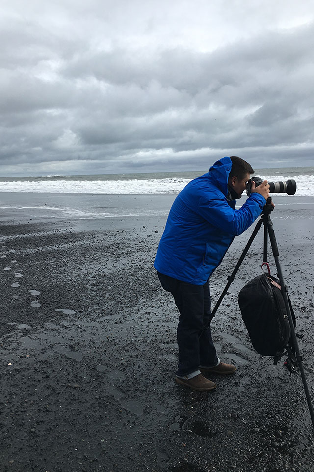 taking photos in Iceland
