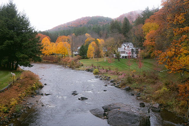 landscape in Woodstock Vermont
