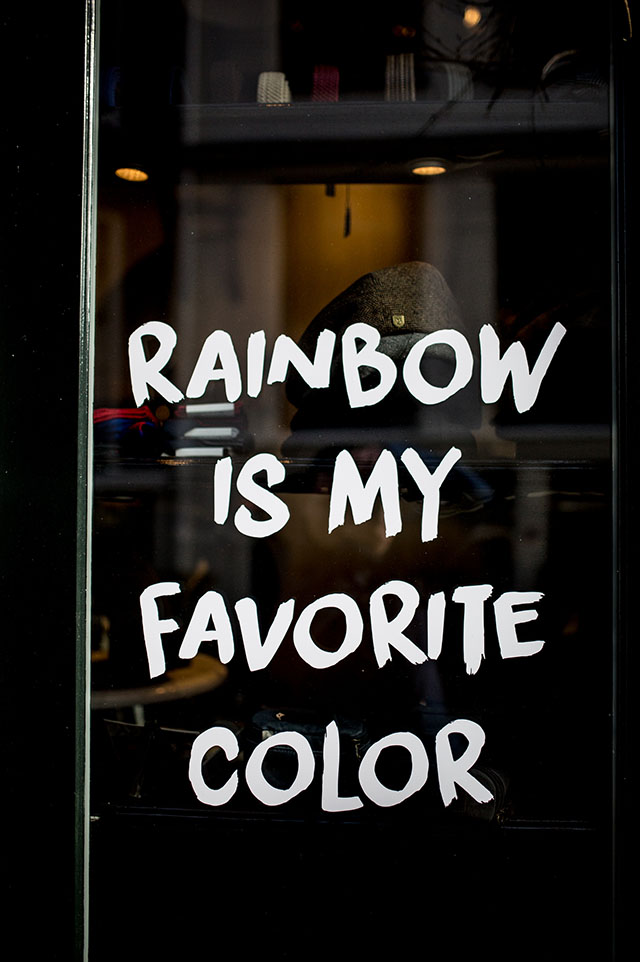 rainbow is my favorite color Amsterdam