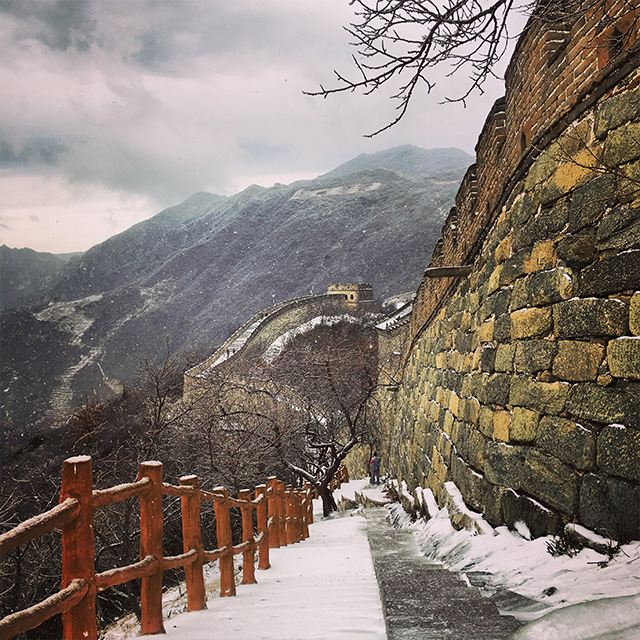 Great Wall of China in the Snow