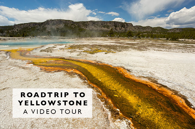 video tour of a road trip to Yellowstone