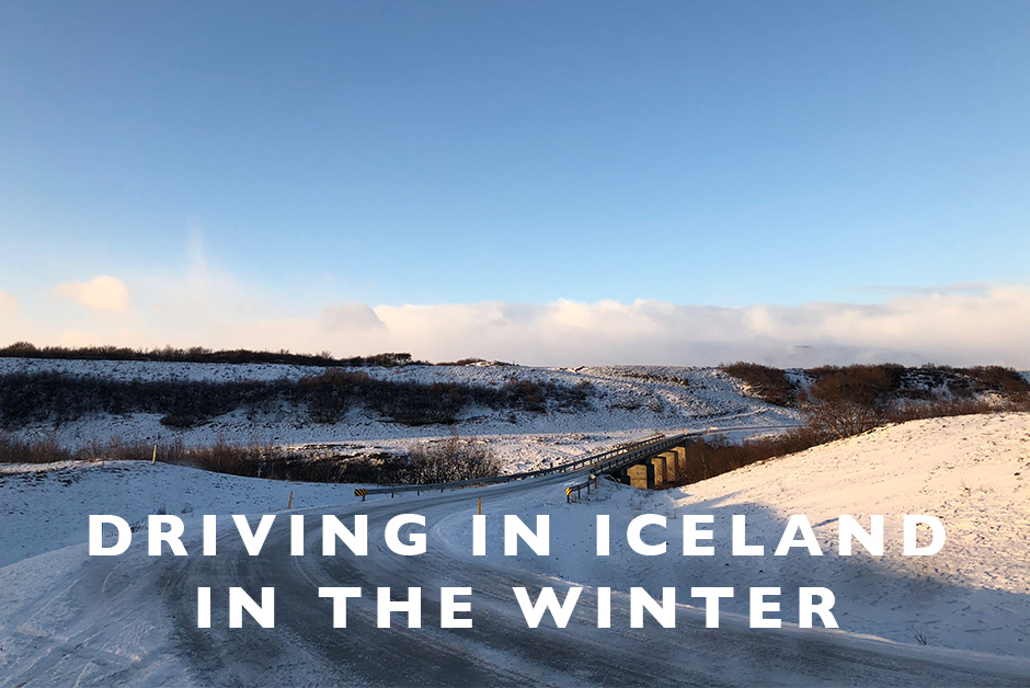 driving in Iceland in the Winter