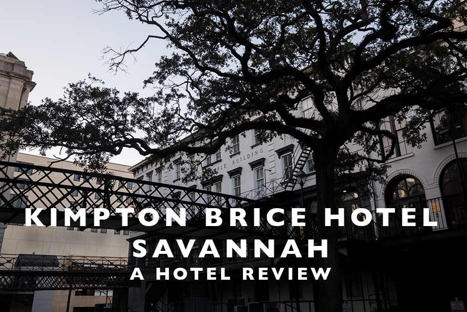 Kimpton Brice hotel savannah hotel review