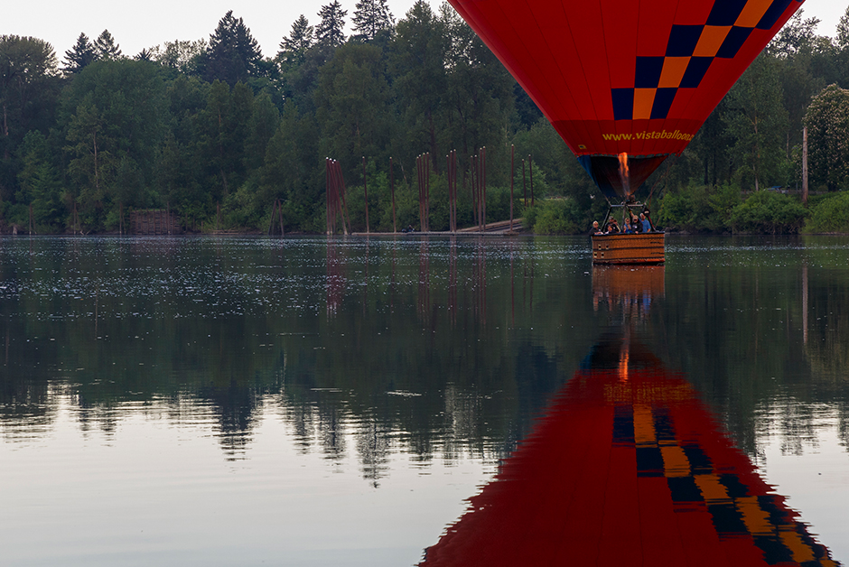 hot air ballon ride in Newberg Oregon with Vista Balloon