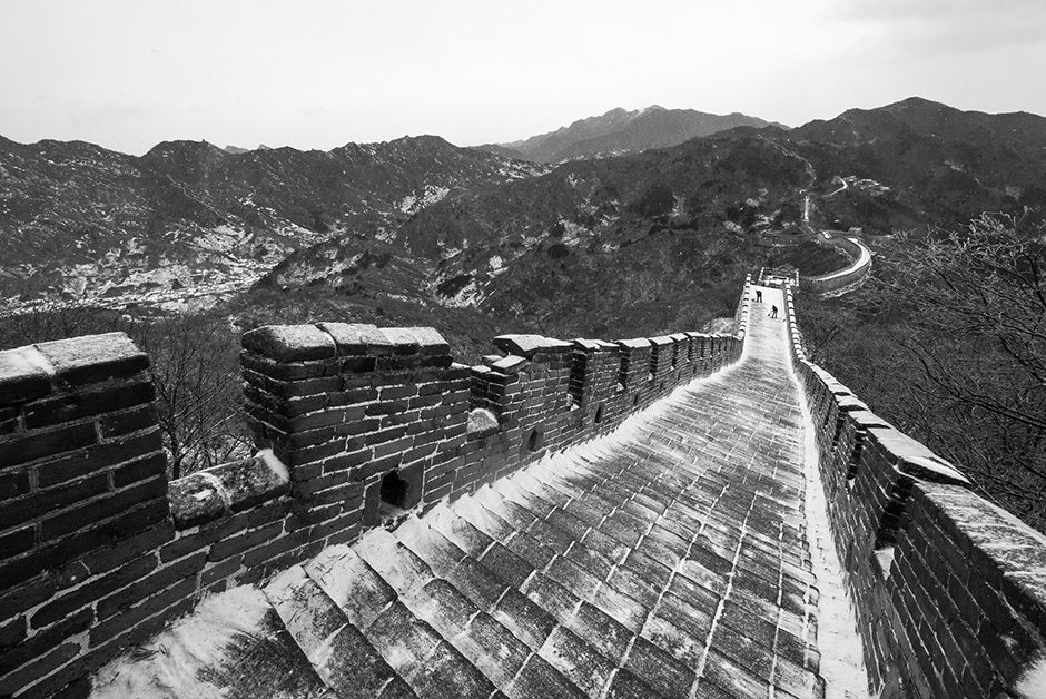 Great Wall of China in the snow