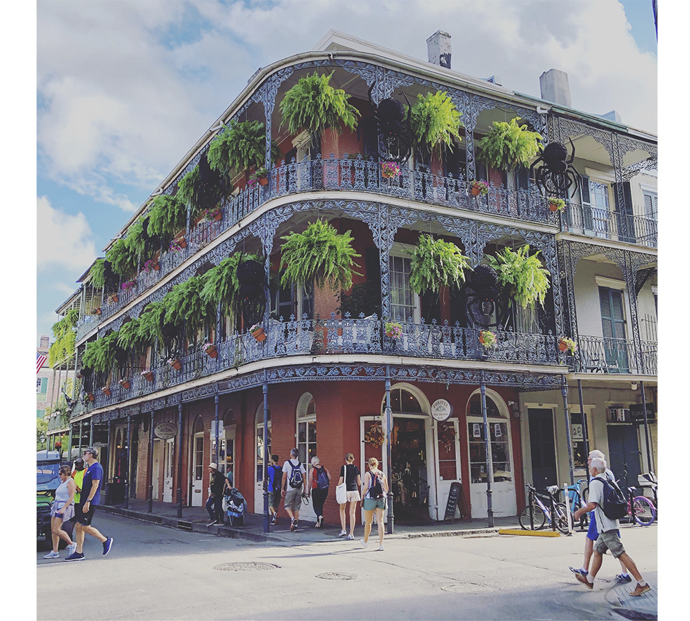 exploring New Orleans french quarter
