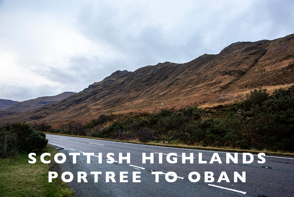 Scottish highlands Portree to Oban 