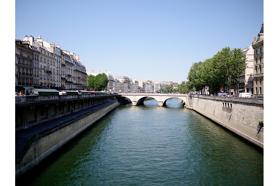 Summer weekend in Paris Seine River