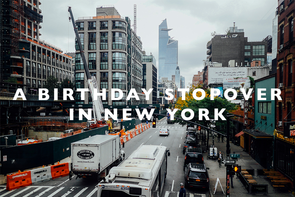 birthday stopover in New York