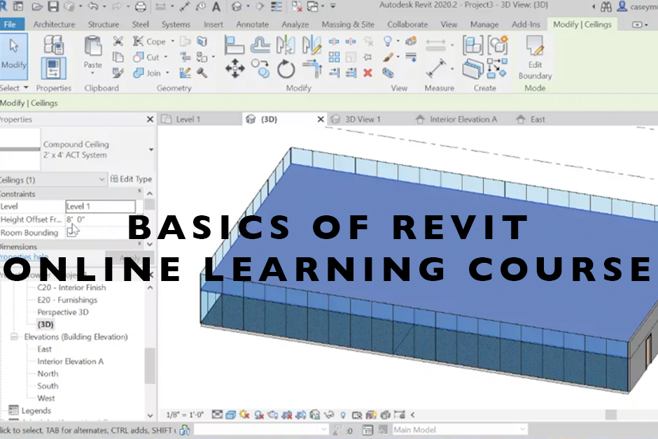 Basics of Revit online learning course