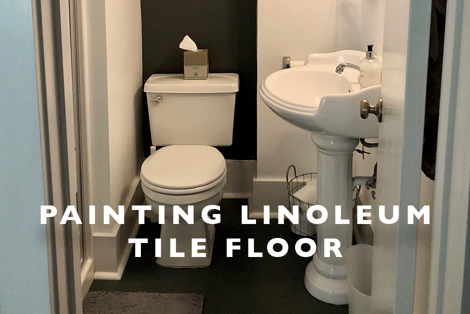 painting linoleum tile floor