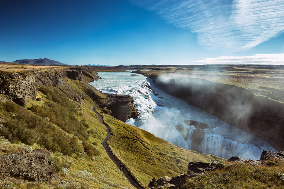 Gullfoss Waterfall without the crowds