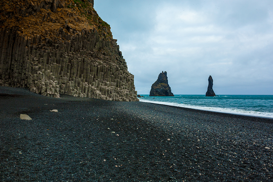 black sand beaches in Vik Iceland