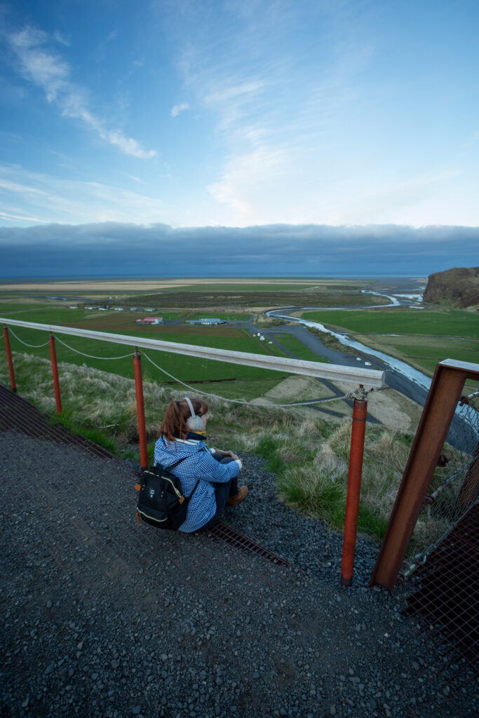 Exploring Skogafoss under the midnight sun