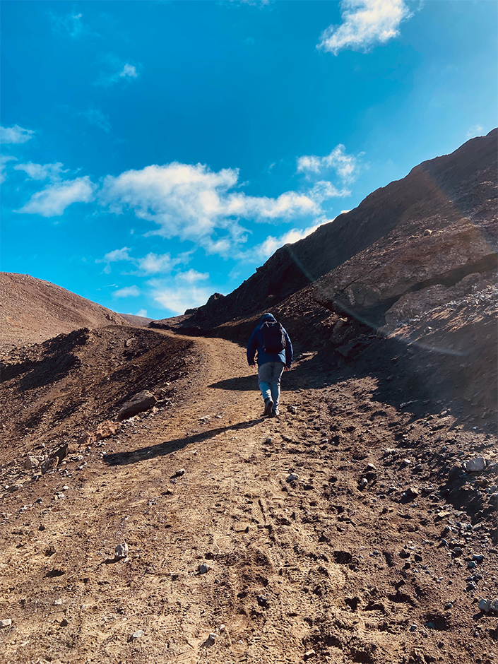 hike to the Fagradalsfjall volcano in iceland