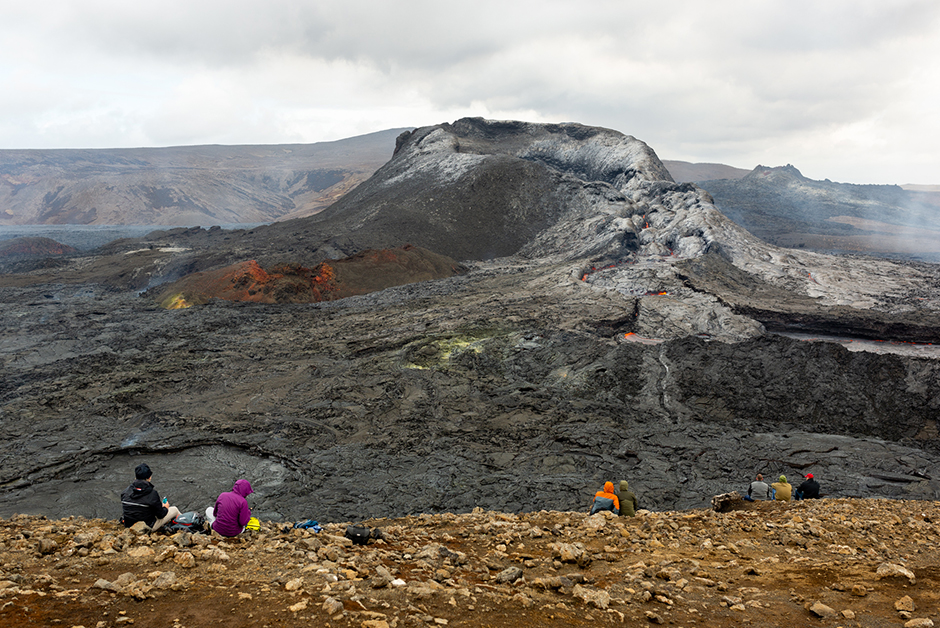 visiting the Fagradalsfjall volcano in iceland