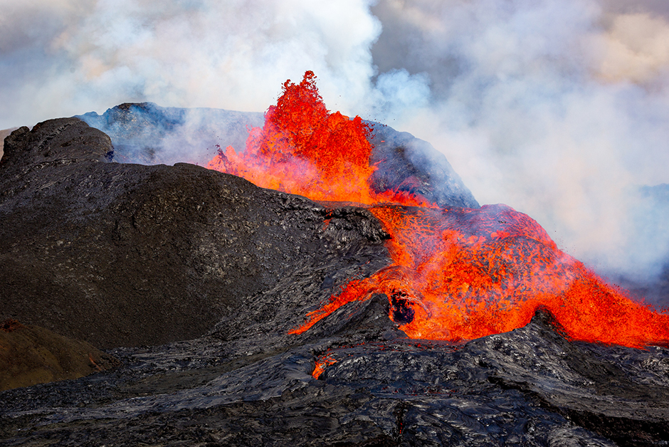 visiting the Fagradalsfjall volcano in iceland