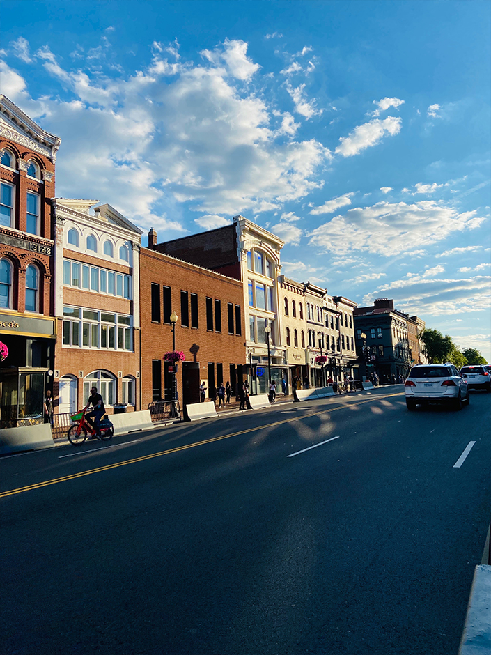 summer week in DC Georgetown