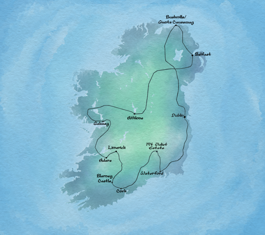 must see spots in Ireland map