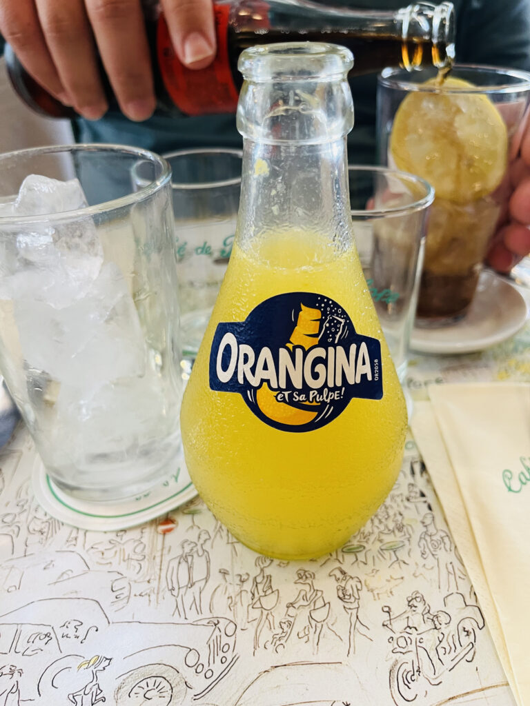 drink orangina in France 