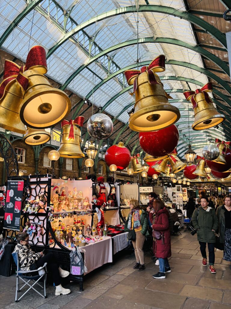 Covent garden market at Christmas time